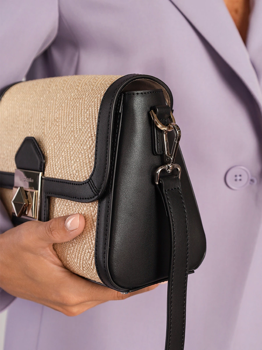 Сумка-кроссбоди с плетением